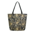 thumbnail image 1 of FORMRS Womens Canvas Tote Bag with Zipper Inner Pocket Shoulder Handbag, Golden Elegance, 1 of 7