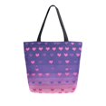 thumbnail image 1 of FORMRS Womens Canvas Tote Bag with Zipper Inner Pocket Shoulder Handbag, Gradient Love, 1 of 7
