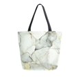 thumbnail image 1 of FORMRS Womens Canvas Tote Bag with Zipper Inner Pocket Shoulder Handbag, Gray Marble Pattern, 1 of 7