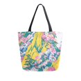thumbnail image 1 of FORMRS Womens Canvas Tote Bag with Zipper Inner Pocket Shoulder Handbag, Green Mountains, 1 of 7