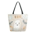 thumbnail image 1 of FORMRS Womens Canvas Tote Bag with Zipper Inner Pocket Shoulder Handbag, Halloween Ghosts, 1 of 7
