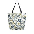 thumbnail image 1 of FORMRS Womens Canvas Tote Bag with Zipper Inner Pocket Shoulder Handbag, Light Floral, 1 of 7