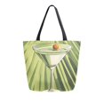 thumbnail image 1 of FORMRS Womens Canvas Tote Bag with Zipper Inner Pocket Shoulder Handbag, Light Green Martini, 1 of 7