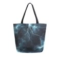 thumbnail image 1 of FORMRS Womens Canvas Tote Bag with Zipper Inner Pocket Shoulder Handbag, Lightning Pattern, 1 of 7