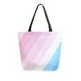 thumbnail image 1 of FORMRS Womens Canvas Tote Bag with Zipper Inner Pocket Shoulder Handbag, Pink Gradient, 1 of 7
