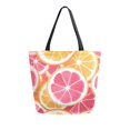 thumbnail image 1 of FORMRS Womens Canvas Tote Bag with Zipper Inner Pocket Shoulder Handbag, Pink Grapefruit Slices, 1 of 7