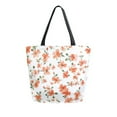thumbnail image 1 of FORMRS Womens Canvas Tote Bag with Zipper Inner Pocket Shoulder Handbag, Small Floral Blooms, 1 of 7