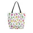 thumbnail image 1 of FORMRS Womens Canvas Tote Bag with Zipper Inner Pocket Shoulder Handbag, Various Vegetables Pattern, 1 of 7