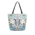 thumbnail image 1 of FORMRS Womens Canvas Tote Bag with Zipper Inner Pocket Shoulder Handbag, Vibrant Abstract Design, 1 of 7