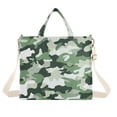 thumbnail image 1 of FORMRS Womens Corduroy Tote Bag Crossbody Shoulder Handbag with Pocket, Army Green Camouflage Pattern, 1 of 7