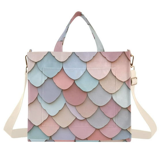 FORMRS Womens Corduroy Tote Bag Crossbody Shoulder Handbag with Pocket, Art Pattern