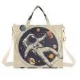 thumbnail image 1 of FORMRS Womens Corduroy Tote Bag Crossbody Shoulder Handbag with Pocket, Astronaut Floating, 1 of 7