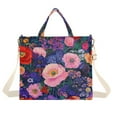 thumbnail image 1 of FORMRS Womens Corduroy Tote Bag Crossbody Shoulder Handbag with Pocket, Beautiful Floral Pattern, 1 of 7