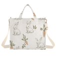 thumbnail image 1 of FORMRS Womens Corduroy Tote Bag Crossbody Shoulder Handbag with Pocket, Beige Rabbits and Carrots, 1 of 7