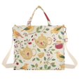 thumbnail image 1 of FORMRS Womens Corduroy Tote Bag Crossbody Shoulder Handbag with Pocket, Birds Tea Time, 1 of 7