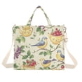 thumbnail image 1 of FORMRS Womens Corduroy Tote Bag Crossbody Shoulder Handbag with Pocket, Birds with Strawberries, 1 of 7