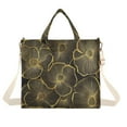 thumbnail image 1 of FORMRS Womens Corduroy Tote Bag Crossbody Shoulder Handbag with Pocket, Black Flower Pattern, 1 of 7