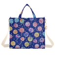thumbnail image 1 of FORMRS Womens Corduroy Tote Bag Crossbody Shoulder Handbag with Pocket, Blue Colorful Candies, 1 of 7