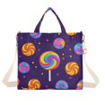 thumbnail image 1 of FORMRS Womens Corduroy Tote Bag Crossbody Shoulder Handbag with Pocket, Candy Carnival, 1 of 7