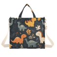 thumbnail image 1 of FORMRS Womens Corduroy Tote Bag Crossbody Shoulder Handbag with Pocket, Cartoon Dinosaur, 1 of 7