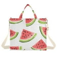thumbnail image 1 of FORMRS Womens Corduroy Tote Bag Crossbody Shoulder Handbag with Pocket, Cartoon Watermelon, 1 of 7