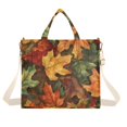 thumbnail image 1 of FORMRS Womens Corduroy Tote Bag Crossbody Shoulder Handbag with Pocket, Colorful Autumn Leaves, 1 of 7