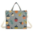 thumbnail image 1 of FORMRS Womens Corduroy Tote Bag Crossbody Shoulder Handbag with Pocket, Cute Acorns Pattern, 1 of 7
