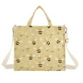 thumbnail image 1 of FORMRS Womens Corduroy Tote Bag Crossbody Shoulder Handbag with Pocket, Cute Bee Pattern, 1 of 7