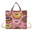 thumbnail image 1 of FORMRS Womens Corduroy Tote Bag Crossbody Shoulder Handbag with Pocket, Cute Doughnuts Pattern, 1 of 7