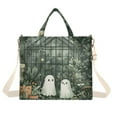 thumbnail image 1 of FORMRS Womens Corduroy Tote Bag Crossbody Shoulder Handbag with Pocket, Cute Ghosts Playing, 1 of 7