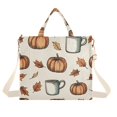 thumbnail image 1 of FORMRS Womens Corduroy Tote Bag Crossbody Shoulder Handbag with Pocket, Fall Leaves, 1 of 7