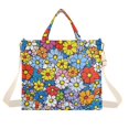 thumbnail image 1 of FORMRS Womens Corduroy Tote Bag Crossbody Shoulder Handbag with Pocket, Floral Fiesta, 1 of 7