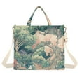 thumbnail image 1 of FORMRS Womens Corduroy Tote Bag Crossbody Shoulder Handbag with Pocket, Floral Forest Pattern, 1 of 7