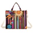 thumbnail image 1 of FORMRS Womens Corduroy Tote Bag Crossbody Shoulder Handbag with Pocket, Futuristic Sun, 1 of 7