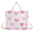 thumbnail image 1 of FORMRS Womens Corduroy Tote Bag Crossbody Shoulder Handbag with Pocket, Geometric Love, 1 of 7