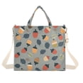 thumbnail image 1 of FORMRS Womens Corduroy Tote Bag Crossbody Shoulder Handbag with Pocket, Gray Acorns Pattern, 1 of 7
