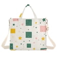 thumbnail image 1 of FORMRS Womens Corduroy Tote Bag Crossbody Shoulder Handbag with Pocket, Green Abstract Pattern, 1 of 7
