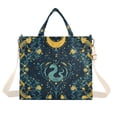 thumbnail image 1 of FORMRS Womens Corduroy Tote Bag Crossbody Shoulder Handbag with Pocket, Green Dragon Flowers, 1 of 7