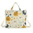 thumbnail image 1 of FORMRS Womens Corduroy Tote Bag Crossbody Shoulder Handbag with Pocket, Halloween Cute Ghosts, 1 of 7