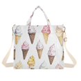 thumbnail image 1 of FORMRS Womens Corduroy Tote Bag Crossbody Shoulder Handbag with Pocket, Ice Cream Pattern, 1 of 7