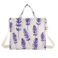 thumbnail image 1 of FORMRS Womens Corduroy Tote Bag Crossbody Shoulder Handbag with Pocket, Lavender Pattern, 1 of 7