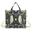 thumbnail image 1 of FORMRS Womens Corduroy Tote Bag Crossbody Shoulder Handbag with Pocket, Mystical Owls Pattern, 1 of 7