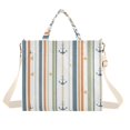 thumbnail image 1 of FORMRS Womens Corduroy Tote Bag Crossbody Shoulder Handbag with Pocket, Nautical Pattern, 1 of 7