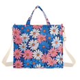 thumbnail image 1 of FORMRS Womens Corduroy Tote Bag Crossbody Shoulder Handbag with Pocket, Pink Flowers Pattern, 1 of 7