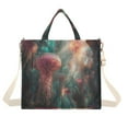 thumbnail image 1 of FORMRS Womens Corduroy Tote Bag Crossbody Shoulder Handbag with Pocket, Psychedelic Forest, 1 of 7