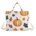 thumbnail image 1 of FORMRS Womens Corduroy Tote Bag Crossbody Shoulder Handbag with Pocket, Pumpkins Pattern, 1 of 7