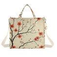thumbnail image 1 of FORMRS Womens Corduroy Tote Bag Crossbody Shoulder Handbag with Pocket, Red Floral Pattern, 1 of 7