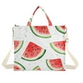 thumbnail image 1 of FORMRS Womens Corduroy Tote Bag Crossbody Shoulder Handbag with Pocket, Red Watermelon, 1 of 7