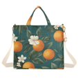 thumbnail image 1 of FORMRS Womens Corduroy Tote Bag Crossbody Shoulder Handbag with Pocket, Retro Floral Orange, 1 of 7