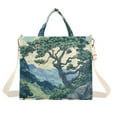 thumbnail image 1 of FORMRS Womens Corduroy Tote Bag Crossbody Shoulder Handbag with Pocket, Retro Tree, 1 of 7